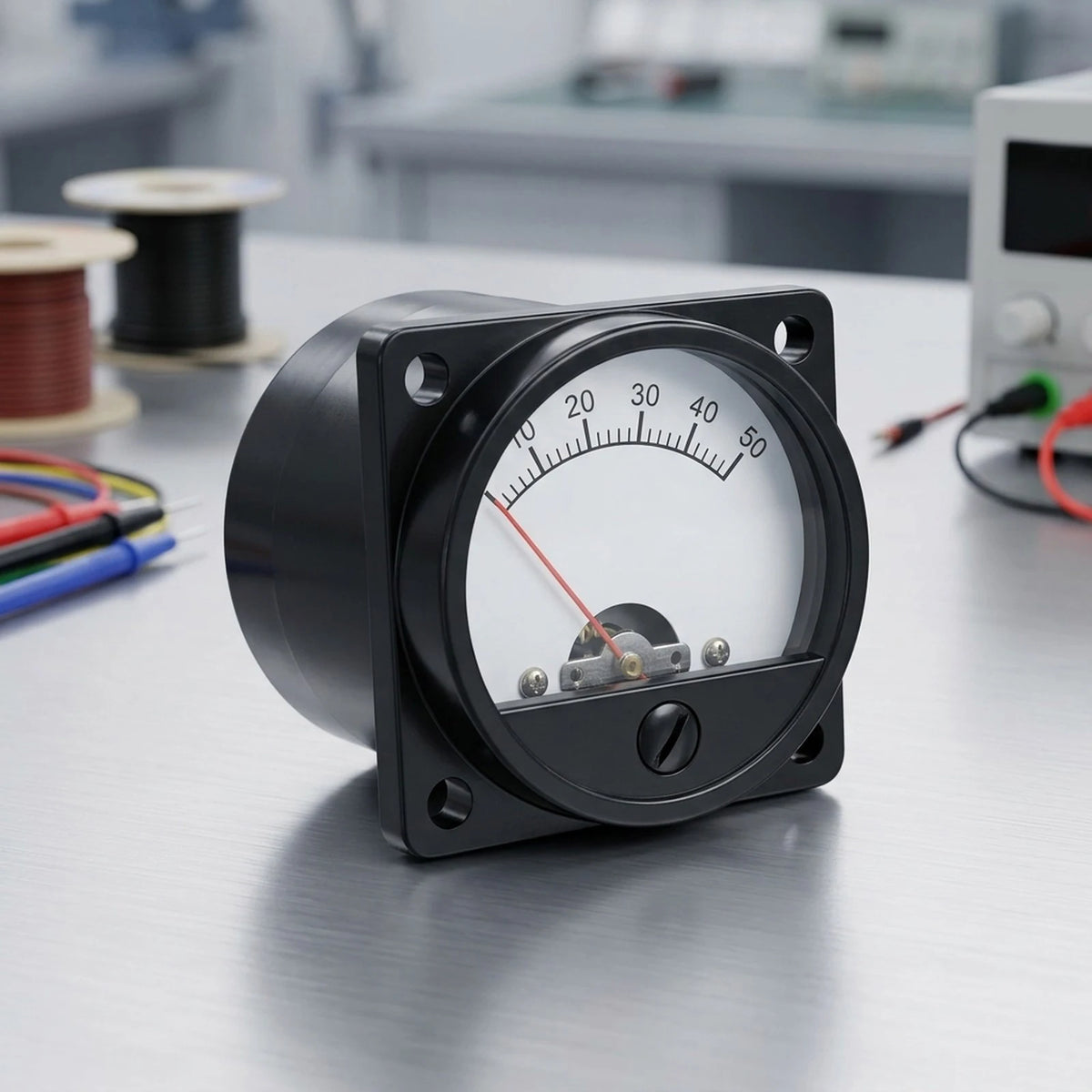 Panel Mount DC Voltmeter 1V–800V | Level 2.5 Accuracy ABS Panel Mount Voltmeter Axl