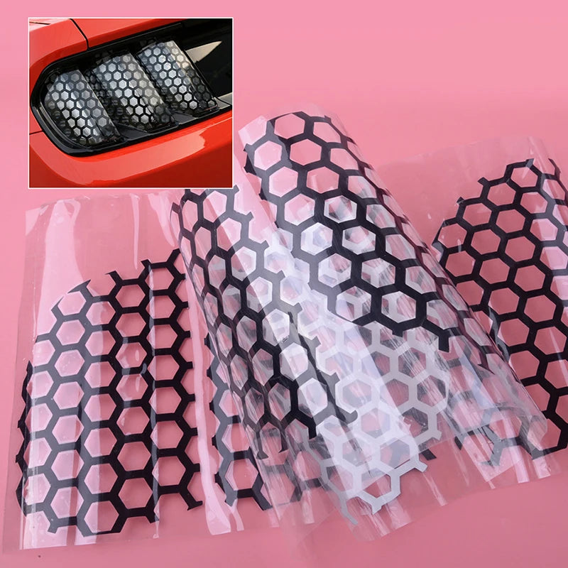 Honeycomb Motorcycle Helmet Decal – Waterproof PET Sticker Motorcycle Decal Axl