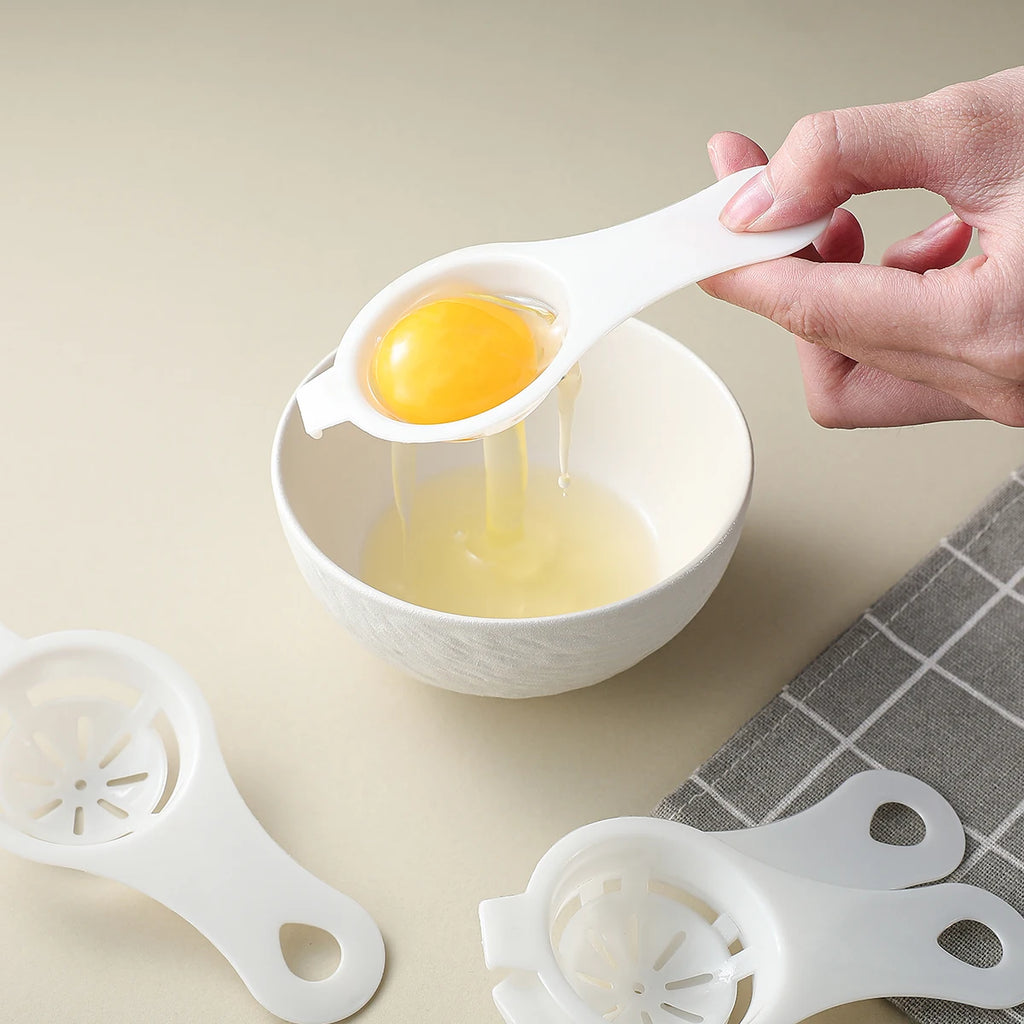 Egg Yolk & White Separator Spoon – Kitchen Baking Divider Tool Egg Separator Tool Axl