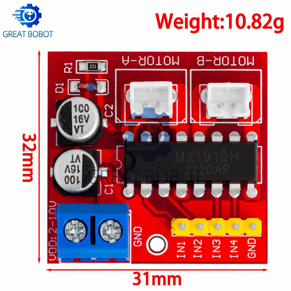 MX1919 2.5A Dual H-Bridge DC Motor Driver Module for Arduino Motor Driver Module Axl