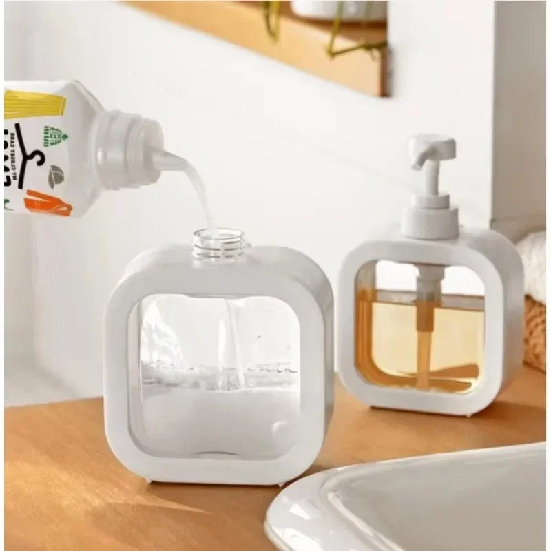 300/500ml Refillable Soap Dispenser – Pump Bottle for Bathroom Soap Dispenser Axl