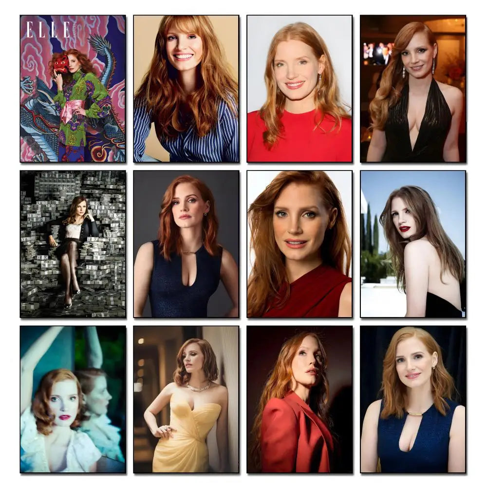 Jessica Chastain HD Art Poster – Waterproof Wall Decor Wall Art Poster Axl