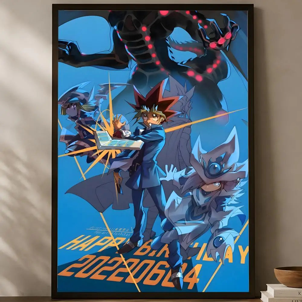 Yu-Gi-Oh Self-Stick HD PVC Wall Poster – Waterproof Home Decor Wall Art Poster Axl White07 40X50cmNoframe