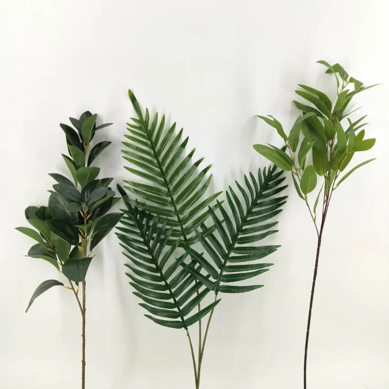 Artificial Green Leaf Stem – Fake Foliage Branch for Floral Decor Artificial Foliage Stem Axl