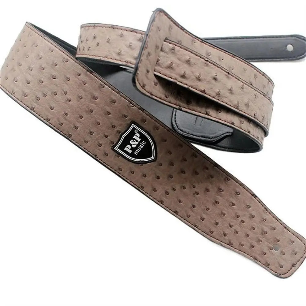 PU Leather Embossed Guitar Strap | Adjustable 130–150cm Guitar Strap Axl
