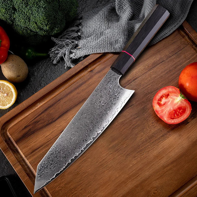 67-Layer Damascus Steel VG10 Chef Knife – Japanese Kitchen Set Damascus Chef Knife Axl