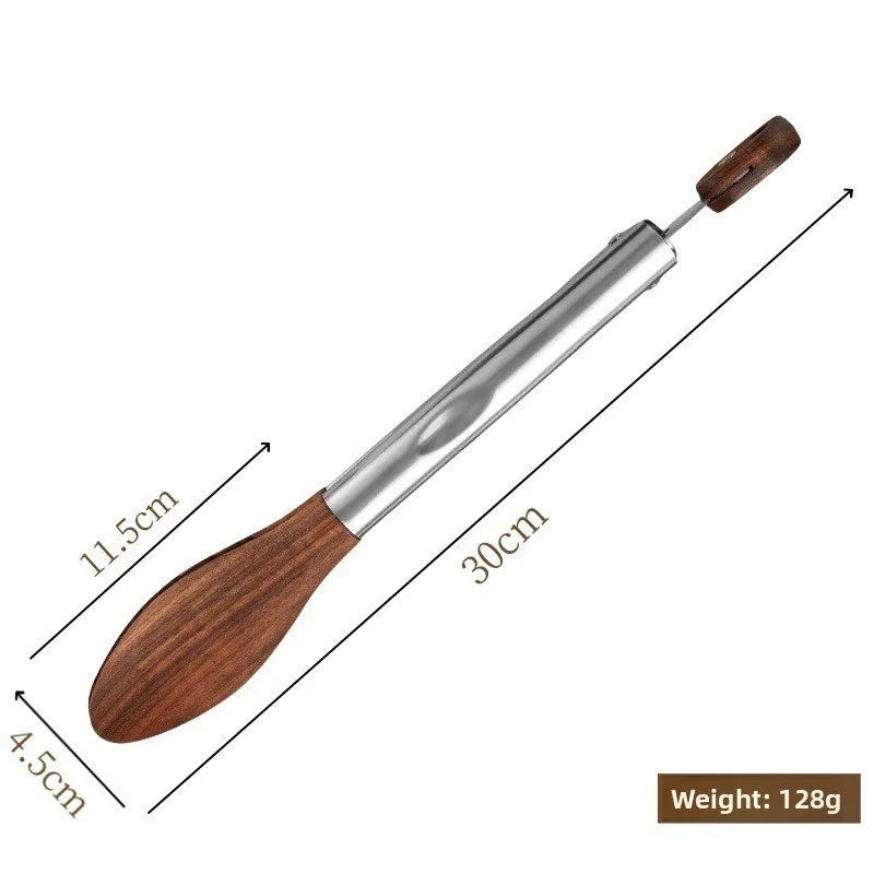 Walnut Wood Handle Stainless Steel Food Tongs | BBQ & Kitchen Kitchen Serving Tongs Axl (30cm)Walnut food to