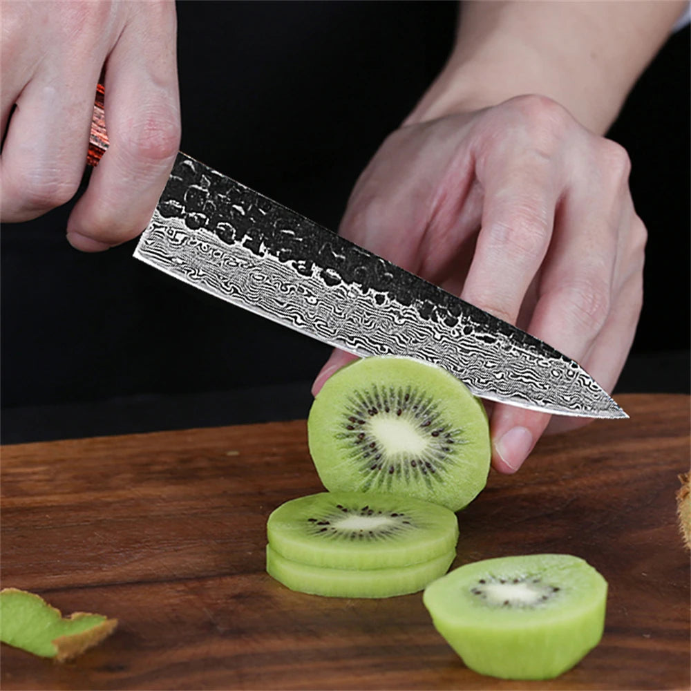 67-Layer Damascus Steel Utility Kitchen Knife – Sharp & Durable Damascus Kitchen Knife Axl