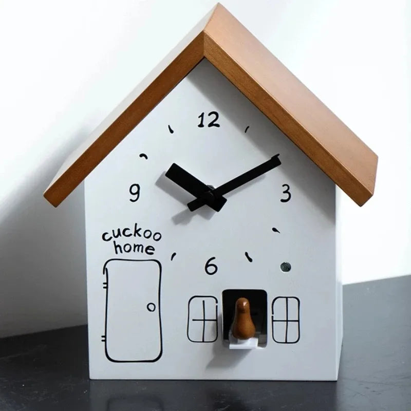 Retro Cuckoo Wall Clock – Wooden Aesthetic Home Decor Decorative Wall Clock Axl