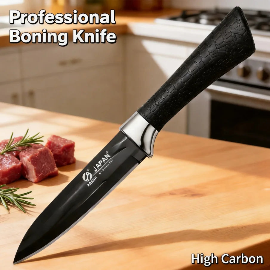 Japanese Kitchen Knife Set – Black Stainless Steel, 1/3/5 Pc Kitchen Knife Set Axl