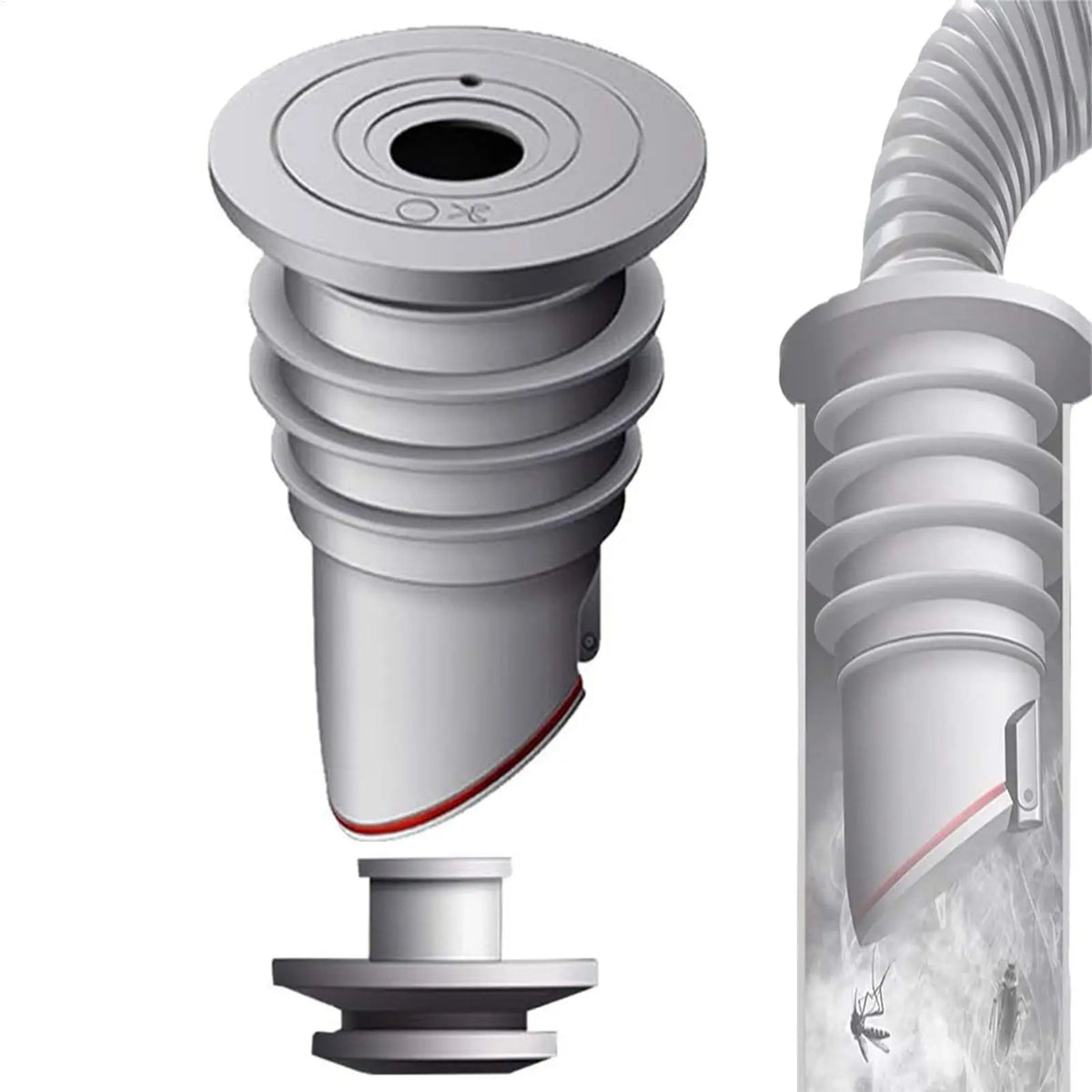 Silicone Drain Seal Ring – Anti-Odor Sink & Floor Pipe Plug Drain Seal Plug Axl