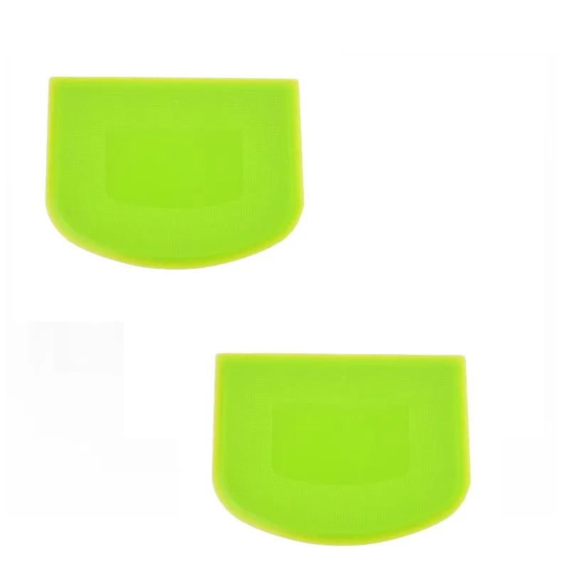 2-Pc Flexible Plastic Dough Scraper & Bowl Cutter Set Dough Scraper Set Axl