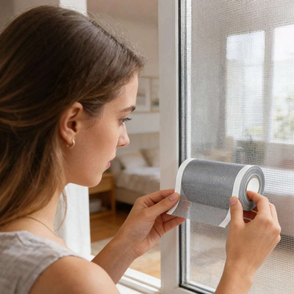 Self-Adhesive Window Screen Repair Mesh Tape | Bug Fix Patch Screen Repair Tape Axl