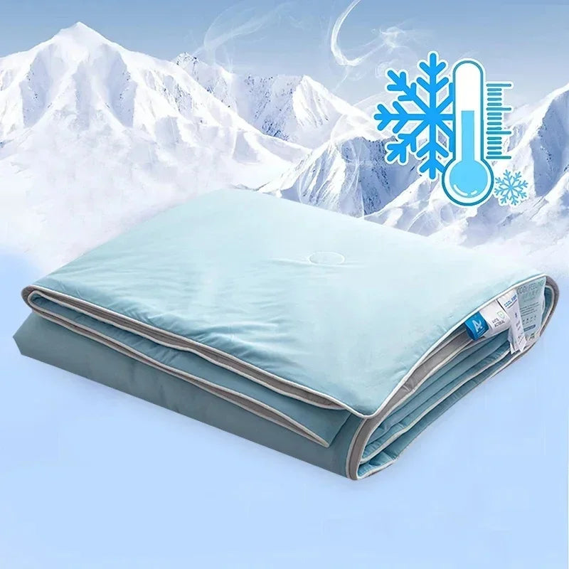 Ice Silk Cooling Blanket – Lightweight Summer Comforter Twin & King Cooling Blanket Axl