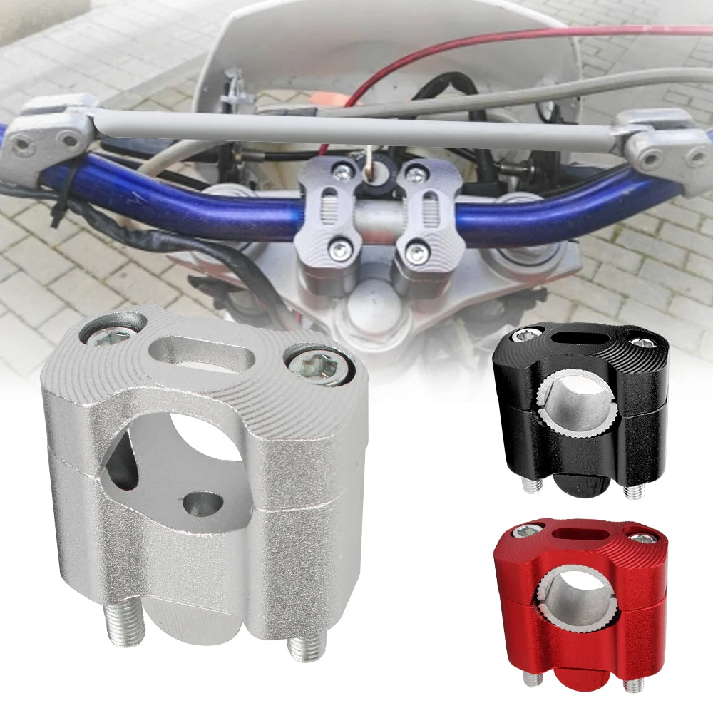 Motorcycle Handlebar Risers 22mm–28mm Adapter Clamps | 1 Pair Handlebar Riser Clamps Axl