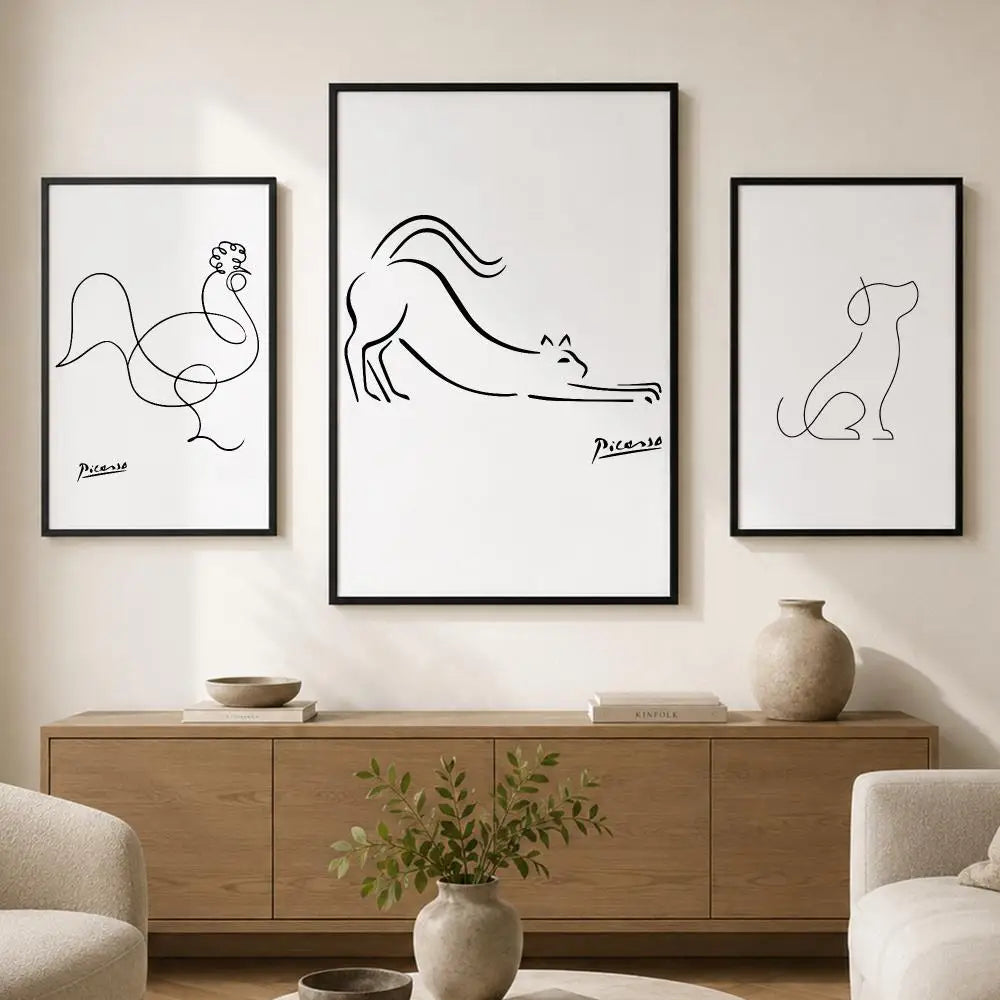 Pablo Picasso Art Poster – HD Self-Adhesive Wall Decor Print Wall Art Poster Axl