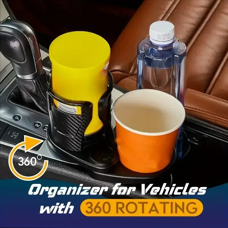 Car Cup Holder Expander – Dual Cup, Phone & Organizer Adapter Car Cup Holder Organizer Axl