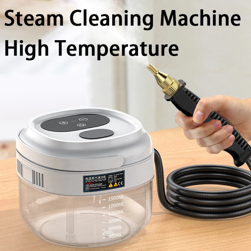 BALASHOV Handheld Steam Cleaner – 1.5L, 6-Speed, Home & Car Handheld Steam Cleaner Axl
