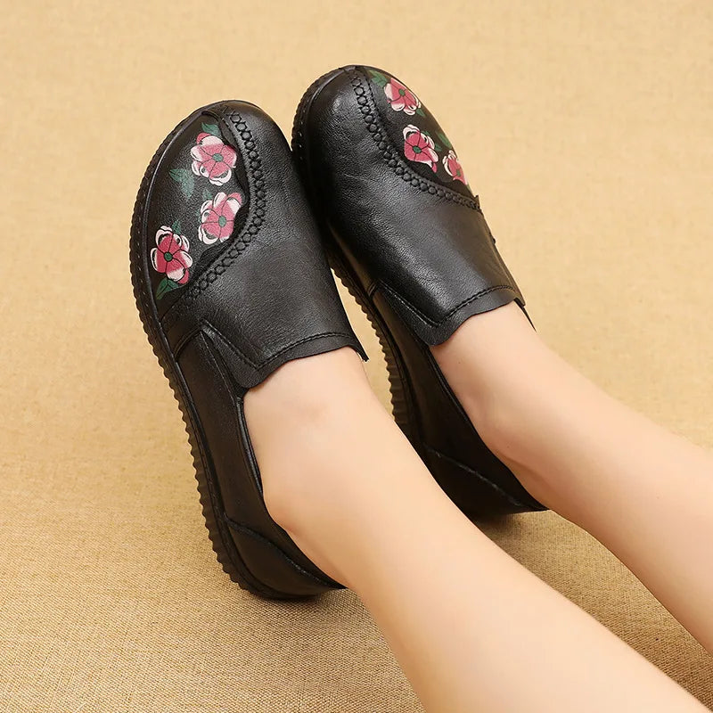 Women's Soft Ballet Flats – Breathable Slip-On Loafers | Lorilury Ballet Flats Axl Black 41