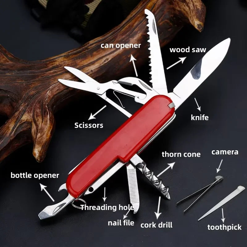 PLYS 8/11-in-1 Folding Pocket Knife – EDC Stainless Multitool Folding Multitool Knife Axl