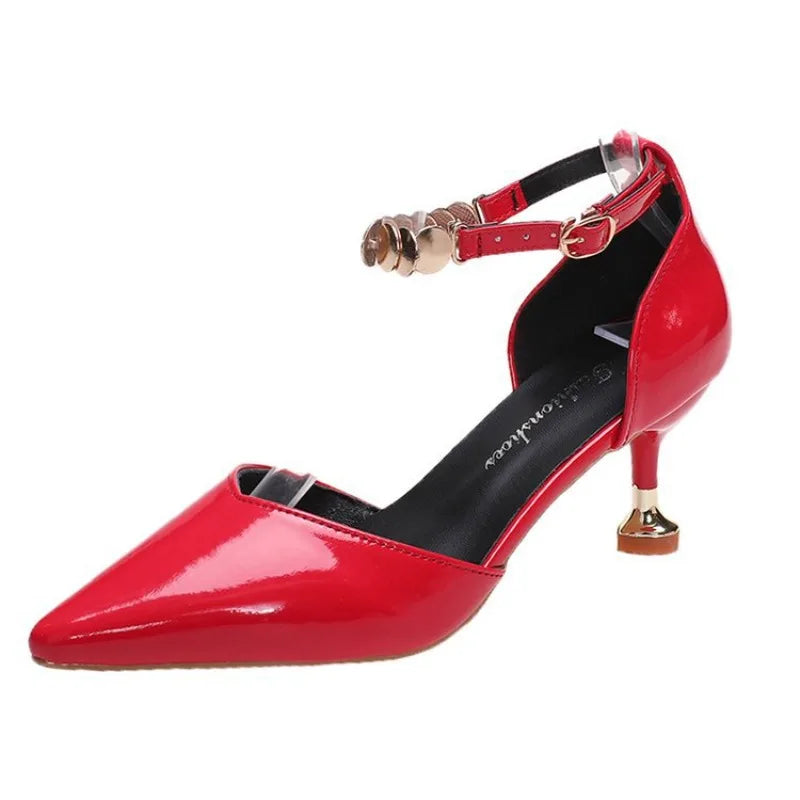 Women's Stiletto Heels – Pointed Toe Buckle Strap Slingback Pumps Stiletto Heels Axl