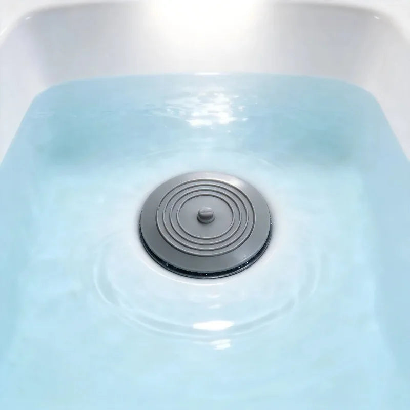 15cm Silicone Drain Stopper & Hair Filter Plug – Sink & Tub Drain Stopper Axl