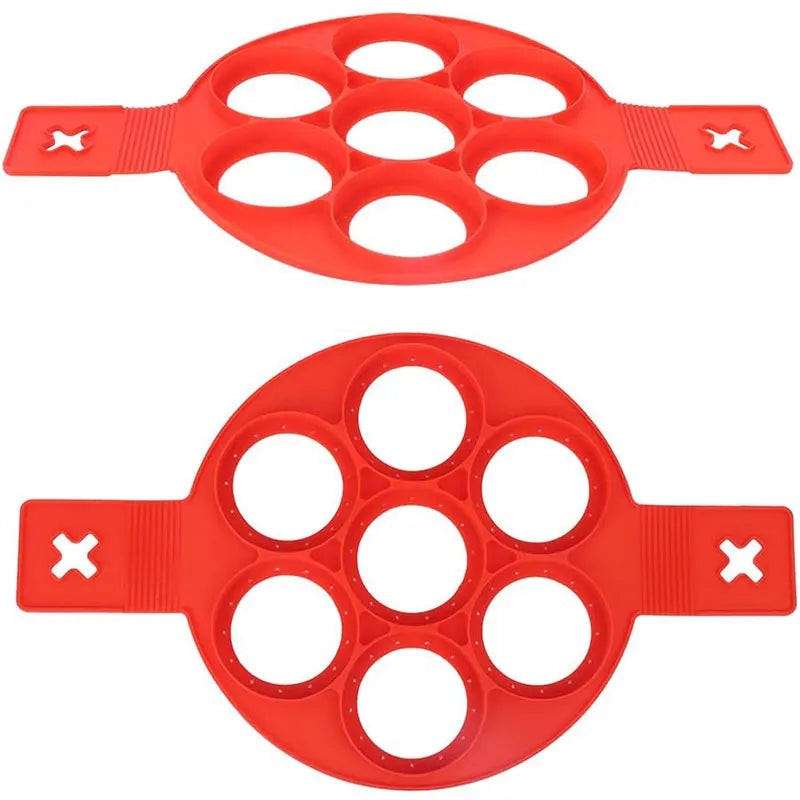 Silicone Pancake & Egg Ring Molds – Nonstick BPA-Free Silicone Baking Molds Axl