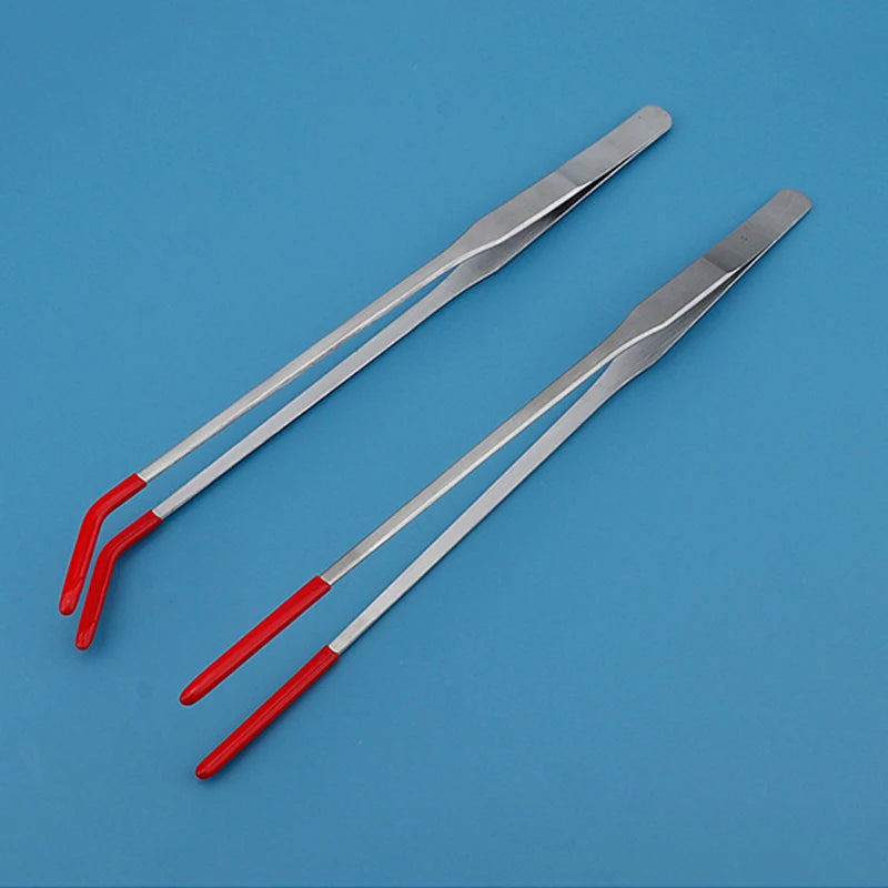 Reptile Feeding Tongs with Rubber Tips – Straight & Curved Tweezers Reptile Feeding Tongs Axl