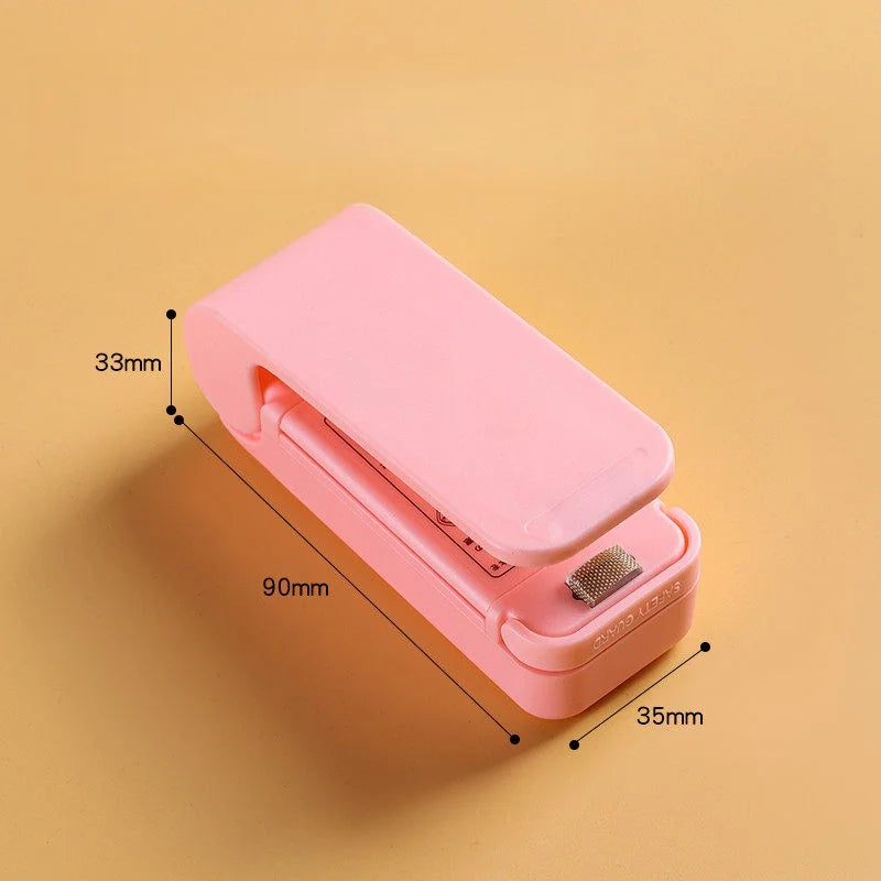 Portable Mini Electric Bag Sealer – Handheld Heat Resealer Handheld Bag Sealer Axl pink 1PC