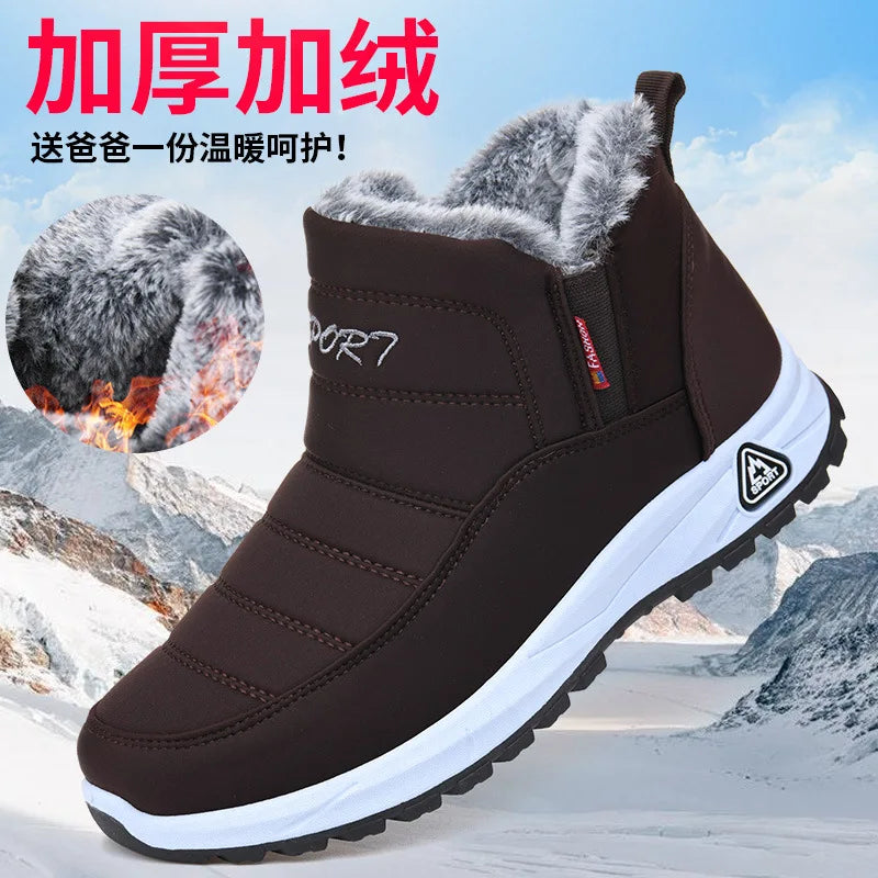 Unisex Winter Snow Boots – Warm, Anti-Slip & Lightweight Winter Snow Boots Axl Brown 44
