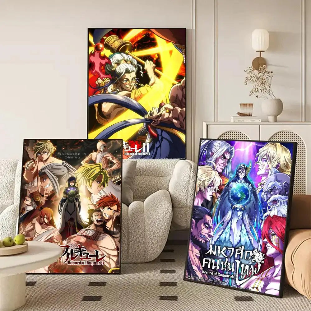 Record of Ragnarok Anime Canvas Wall Art – Unframed Poster Canvas Wall Art Axl
