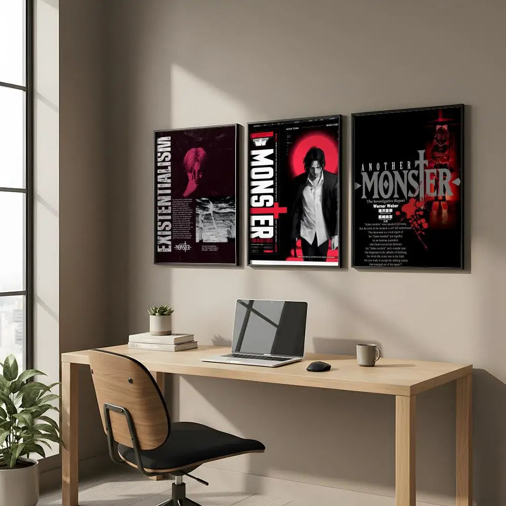 Anime Monster HD Wall Poster – Waterproof Self-Adhesive Sticker Art Wall Poster Axl