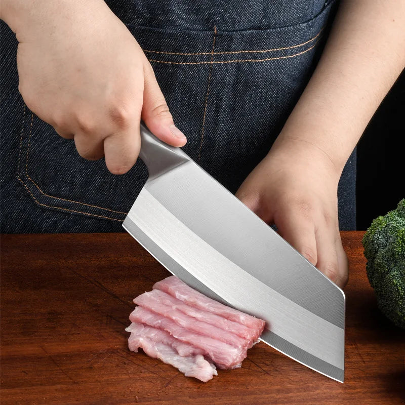 InLeung Japanese Chef Knife – 20cm Stainless Steel Cleaver Chef Knife Cleaver Axl
