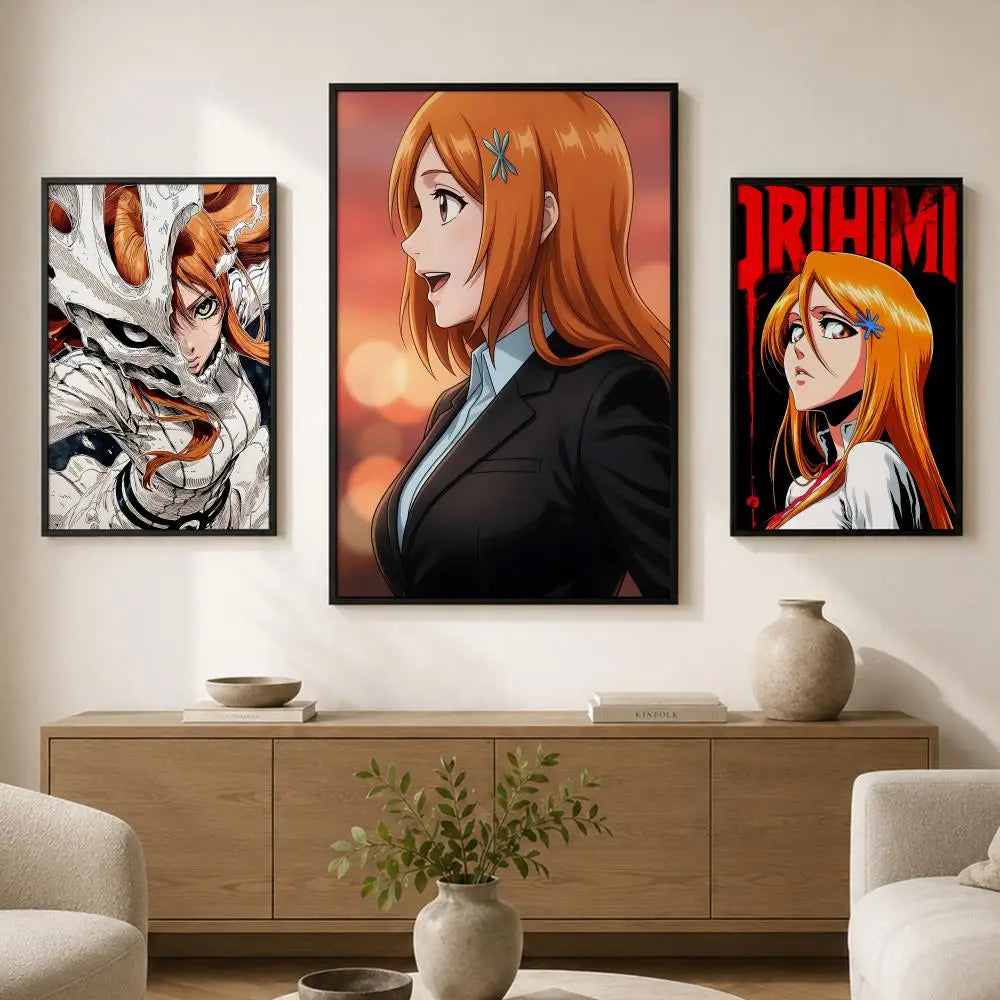 Anime Orihime Inoue Wall Poster – Waterproof Self-Adhesive Art Anime Wall Poster Axl