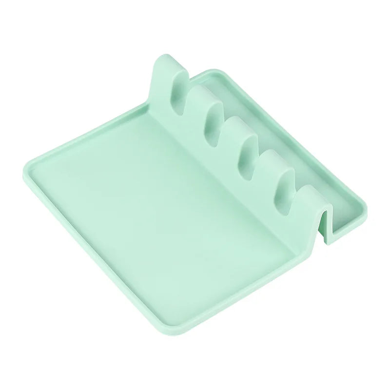 Silicone Kitchen Mat – Dish Rack, Drip Mat & Spoon Rest Silicone Kitchen Mat Axl Fresh green