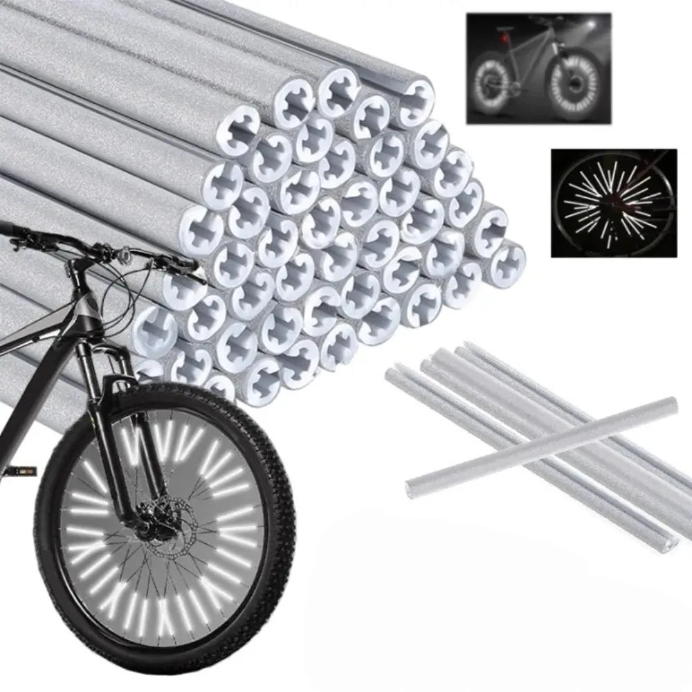 12-Pack Bike Spoke Reflectors – Waterproof Night Visibility Tubes Bike Spoke Reflectors Axl