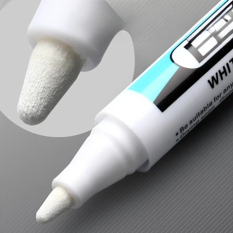 10-Pack White Paint Markers | Waterproof Fine Tip Oil-Based Pens Paint Markers Axl