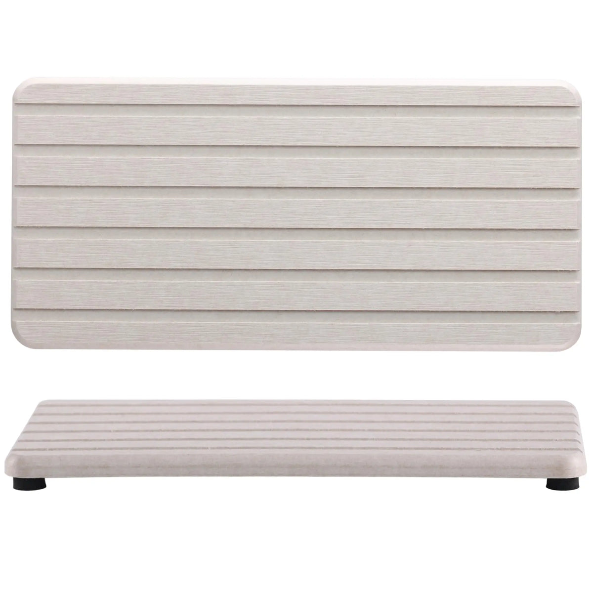 2-Pack Diatomite Stone Coasters & Drying Mat | Kitchen Counter Stone Drying Mat Axl Beige-2PCS 21 X 10CM