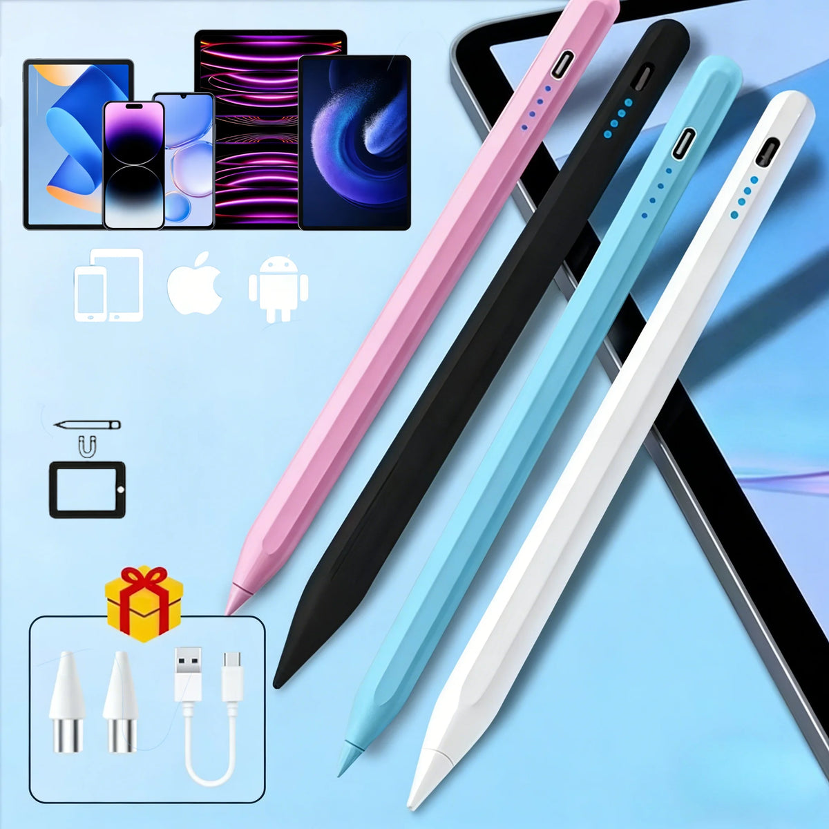 Universal Stylus Pen with Power Display – iPad, Tablet & Phone Tablet Stylus Pen Axl