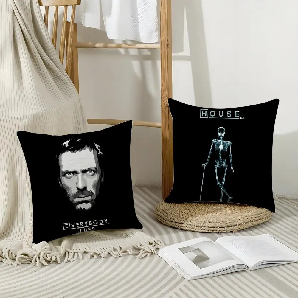 Breathable Linen Cushion Cover | Animal Print Hidden Zipper Cushion Cover Axl