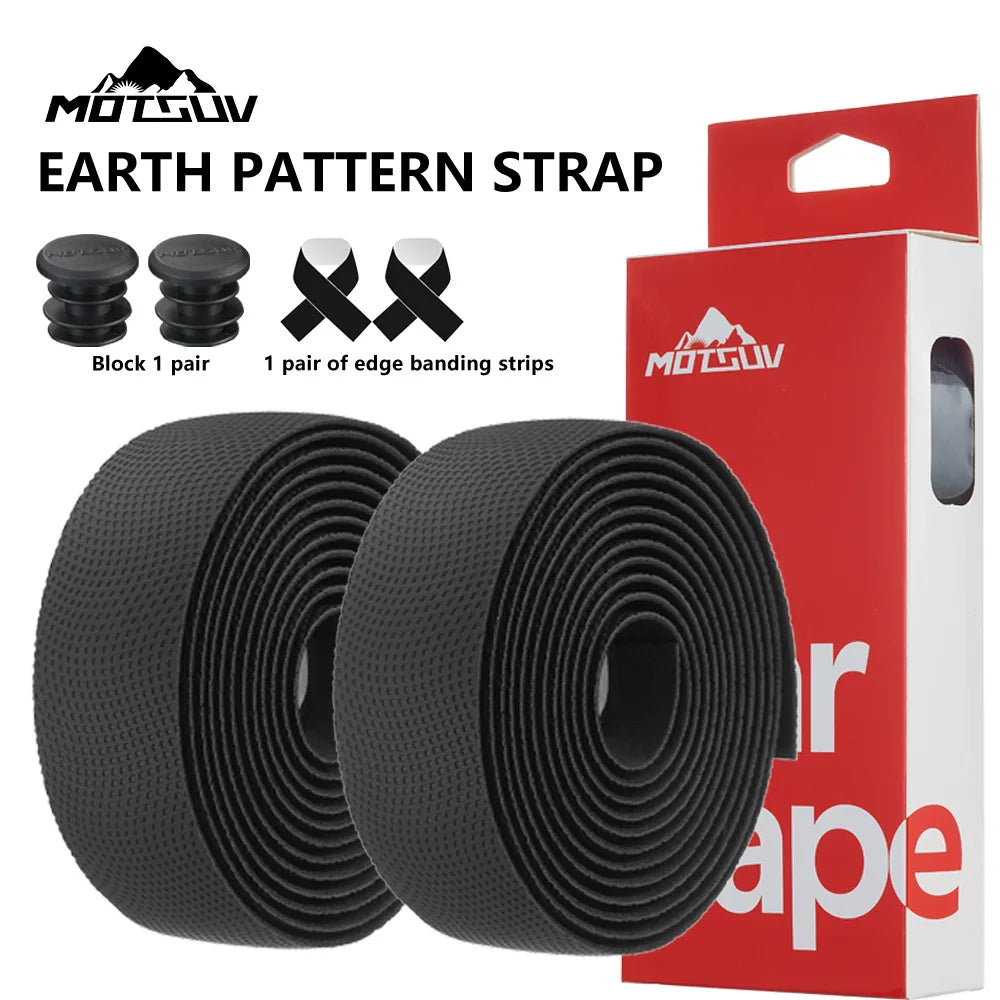 Road Bike Silicone Handlebar Tape – Anti-Slip Grip Wrap Handlebar Grip Tape Axl Black