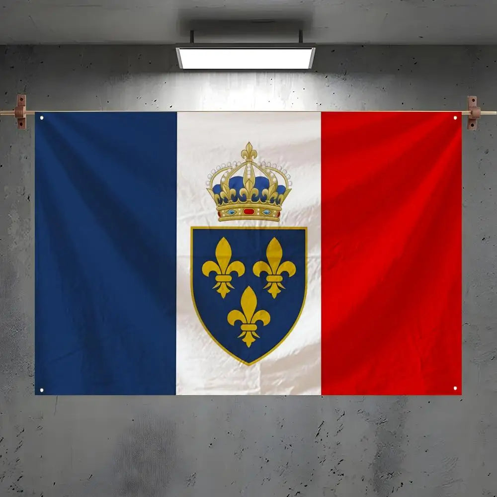 France Flag Banner – Indoor & Outdoor Wall Décor, 6 Sizes Flag Banner Axl White1 50x70cm