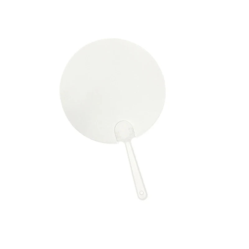 50 Mini Blank Transparent Fans – DIY Art & Party Favours DIY Craft Fans Axl 50PCS