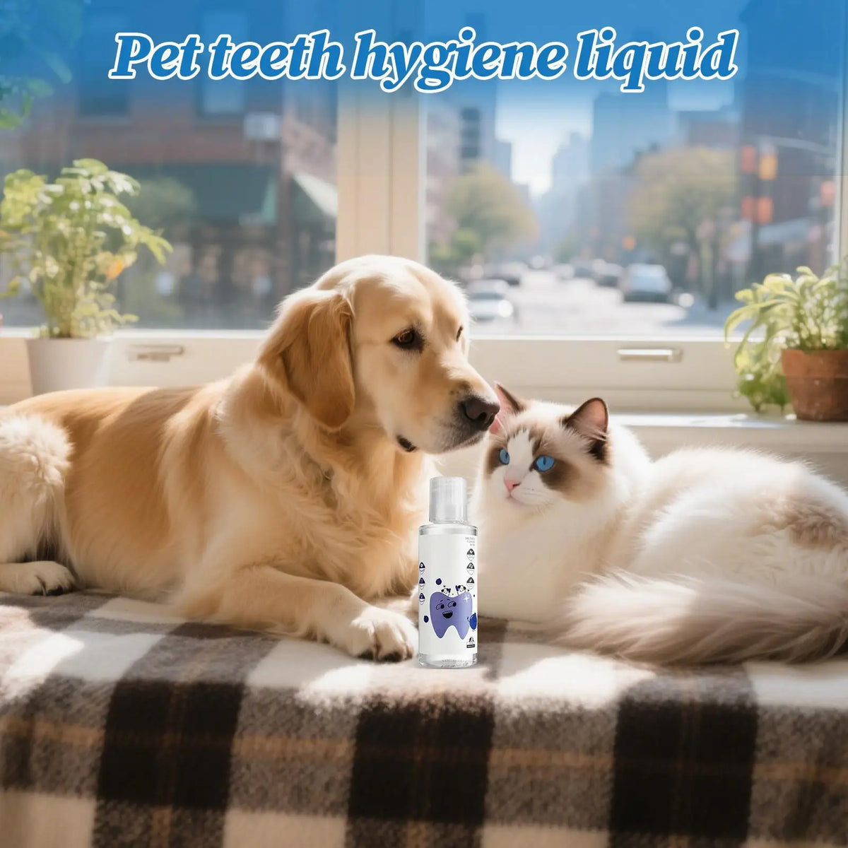 Dog & Cat Dental Water Additive 200ml – Plaque & Breath Care Pet Dental Additive Axl