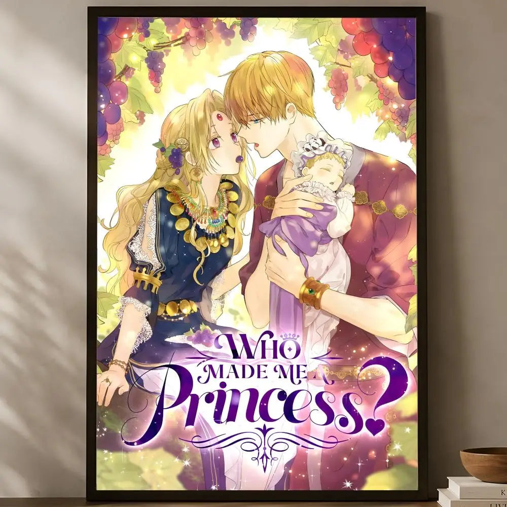 Who Made Me A Princess HD PVC Self-Stick Wall Poster Wall Art Poster Axl White09 30X40cmNoframe