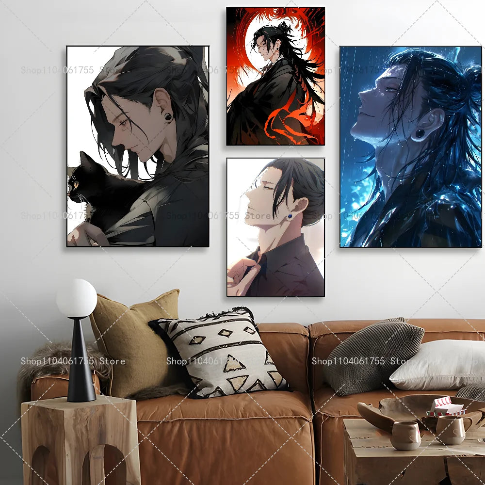 Jujutsu Kaisen Geto Suguru Poster – Waterproof Wall Sticker Anime Wall Poster Axl
