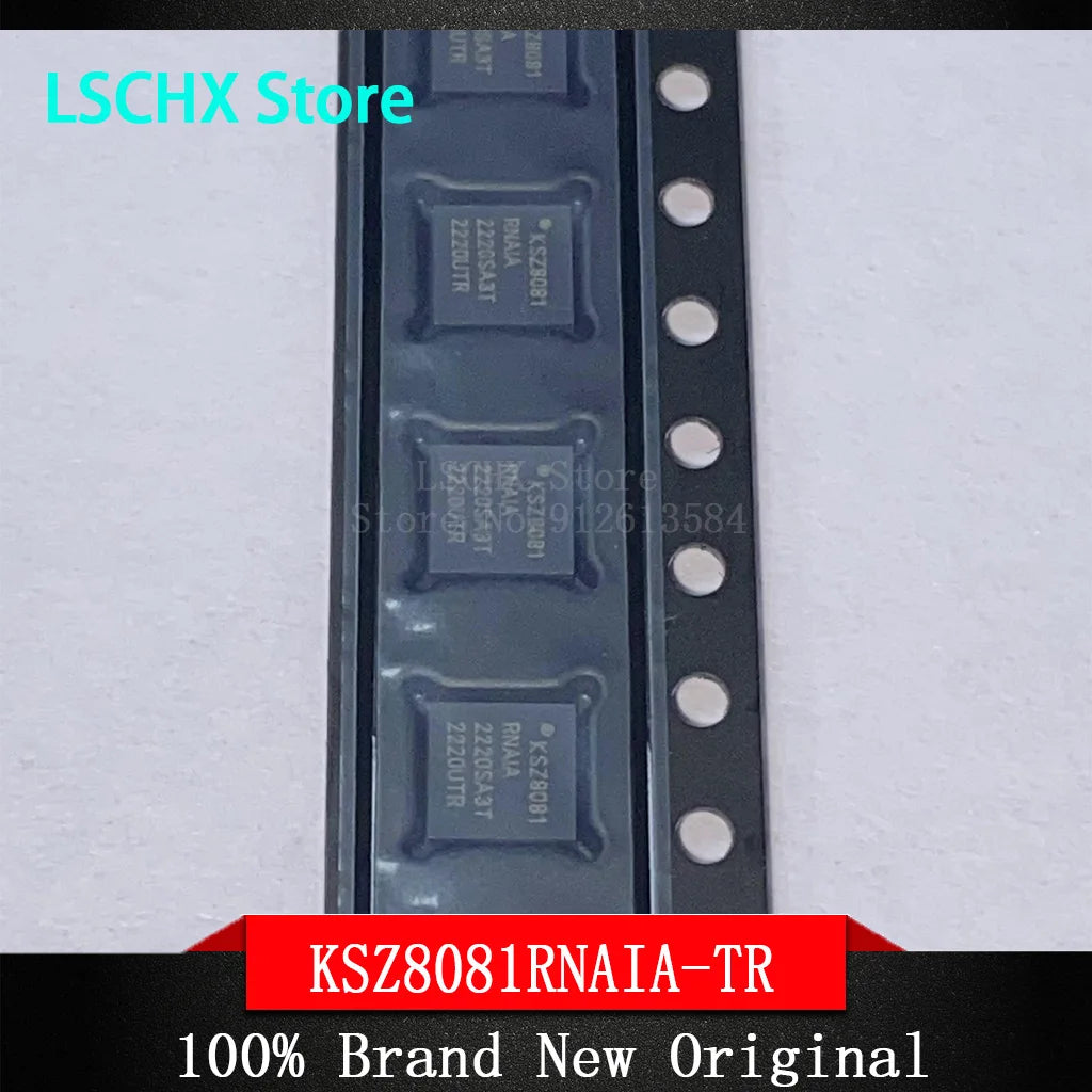 10PCS KSZ8081 VQFN32/VQFN-24 Fast Ethernet Transceiver ICs Ethernet Transceiver IC Axl KSZ8081RNDIA-TR