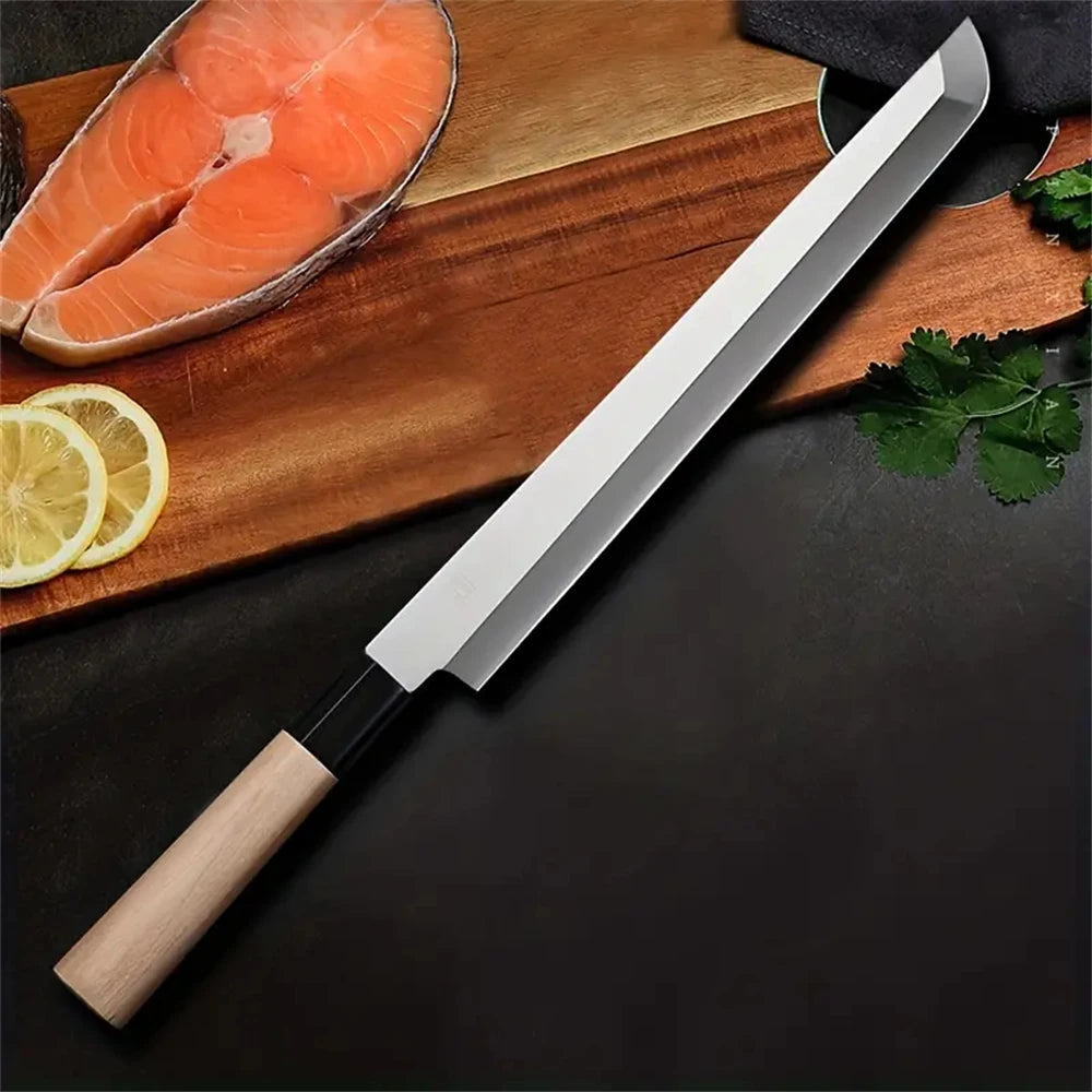 Handmade Forged Sashimi Knife – Steel Chef Slicing Knife Sashimi Slicing Knife Axl Sashimi Knife