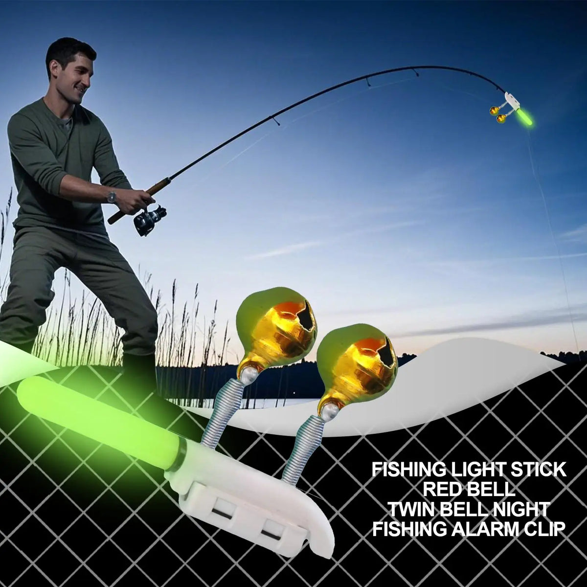 Rechargeable Clip-On Fishing Rod Tip Light | Waterproof LED Fishing Rod Light Axl