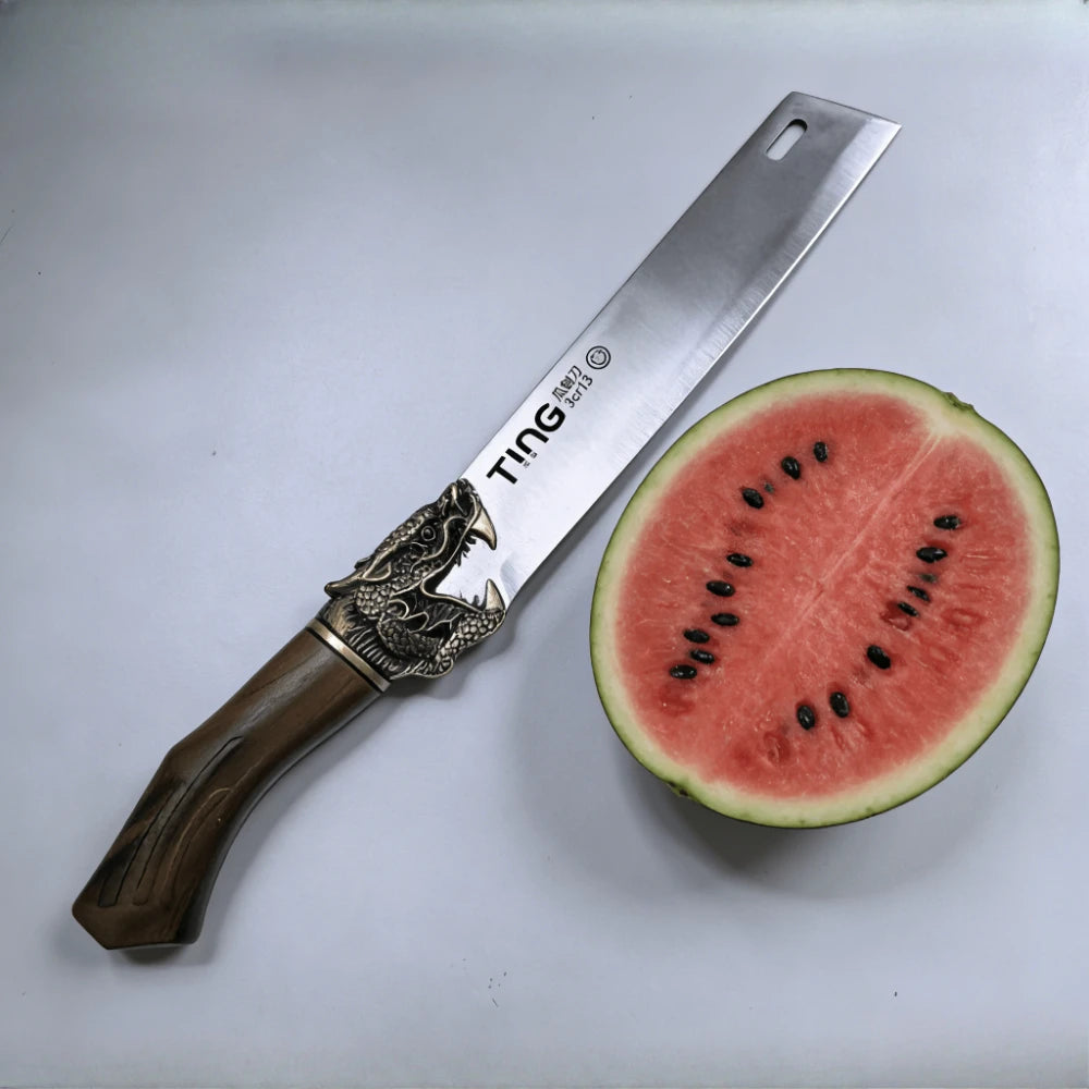PLYS Dragon Head Stainless Steel Fruit Knife – Extended Handle Kitchen Fruit Knife Axl
